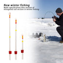 5pcs/set Portable Winter Ice Fishing Rod Top Tip Plastic Lake Fishing Poles