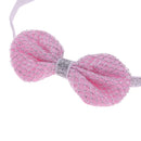 3pcs Baby Girls Elastic Bowknot Flower Headband Headwear Hair Band(Purple)