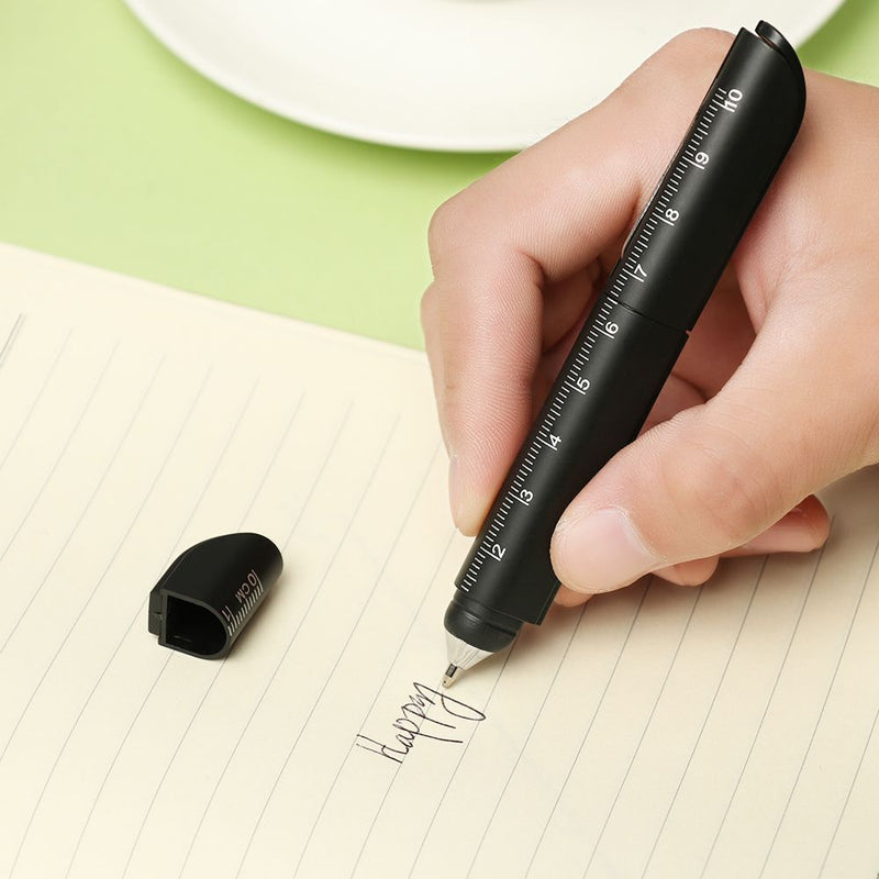 Stationery Writing Tool Multifunction Ballpoint Pen Ruler Signature Ballpen