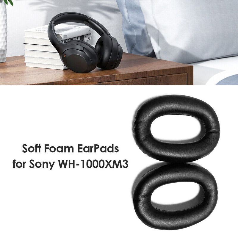 1 Pair Soft Foam Replacement Ear Cushions for Sony WH-1000XM3 Headphones Earpads