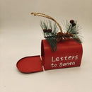 Ornaments Merry Christmas Christmas Pendants Metal Crafts Mailbox Tree Decor