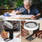 with LED Light and Stand Shatterproof Magnify Glass Handheld Foldable Magnifier