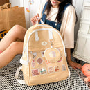 #A Cute Women Ita Bag Backpack Japanese Preppy Style Travel Lady School Book Bag