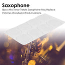 8pcs Alto Tenor Treble Saxophone Mouthpiece Patches Woodwind Pads (0.5mm)