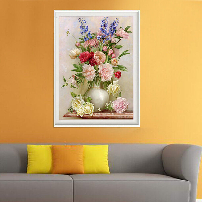 Charming Flowerpot 5D Diamond DIY Painting Craft Kit Home Decor Newly