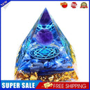 Crystal Orgonite Pyramid Healing Energy Reiki Chakra Home Office Decor (F)