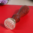 Retro Rose Pattern 26 Letter A-Z Alphabet DIY Wax Seal Stamp with Handle(W)