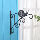 Wrought Iron Hanging Flower Pot Basketball Braces Decorative Outdoor Planter Hook