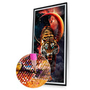 5D DIY Diamond Painting Kits Full Round Drill Moonlight Tiger Mosaic Art (Y64