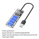 M2 SSD Case M.2 to USB 3.0 NGFF SATA B Key Mobile Hard Drive Disk Enclosure Box