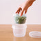 Ginger Garlic Sealed Box Round Food Drain Storage Screw Cover Kitchen Organizer