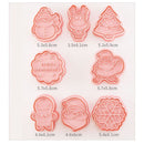 2 Sets DIY Tools Mold Cartoon Biscuit Baking Mould Cookie Molds Christmas Molds