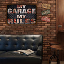 Weatherproof Retro Chic Letter Sign Iron Painting Wall Drawing Template (9)