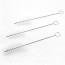10pcs Nylon Tube Straw Brushes Set Glasses Keyboards Cleaning Brush (White)