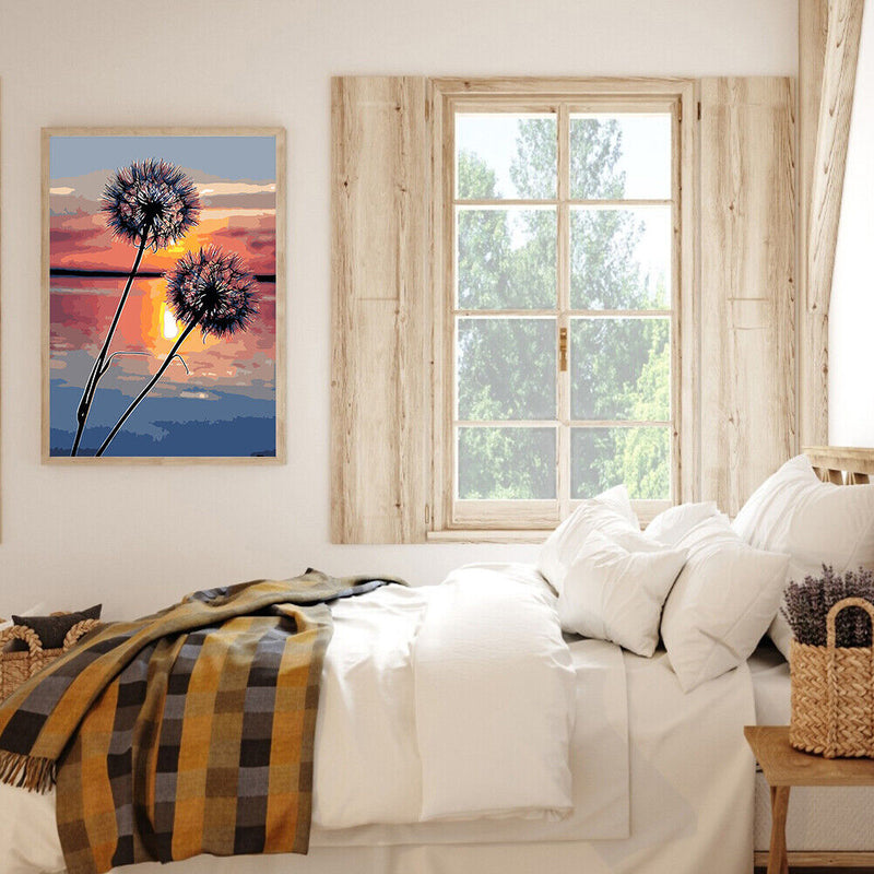 40x50cmNight Scenery Oil Paint By Numbers Picture Painting