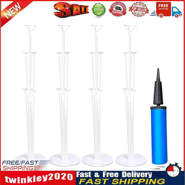 4x Wedding Decoration Table Balloon Holder Column Balloons Floating Stand Newly