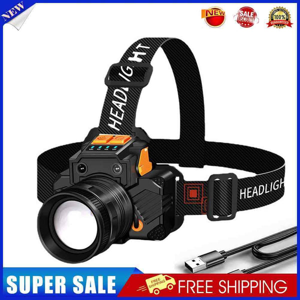 Strong T6 LED Headlight Waterproof 800LM 3 Mode USB Charging Sensor Headlam