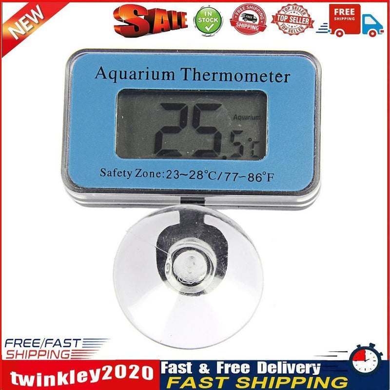 Digital LCD Fish Tank Thermometer Aquarium Temperature Meter Suction Cup Newly
