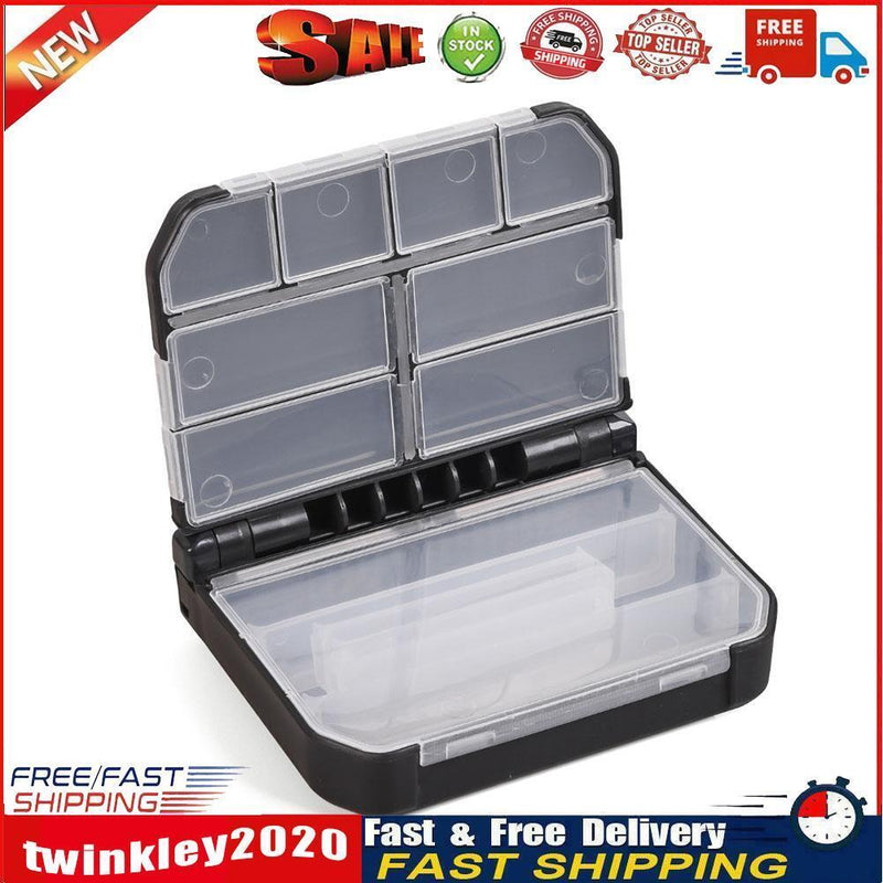 Semi-Automatic Opening Fishing Tackle Box w/ Grid Baits Storage Case (L) Newly