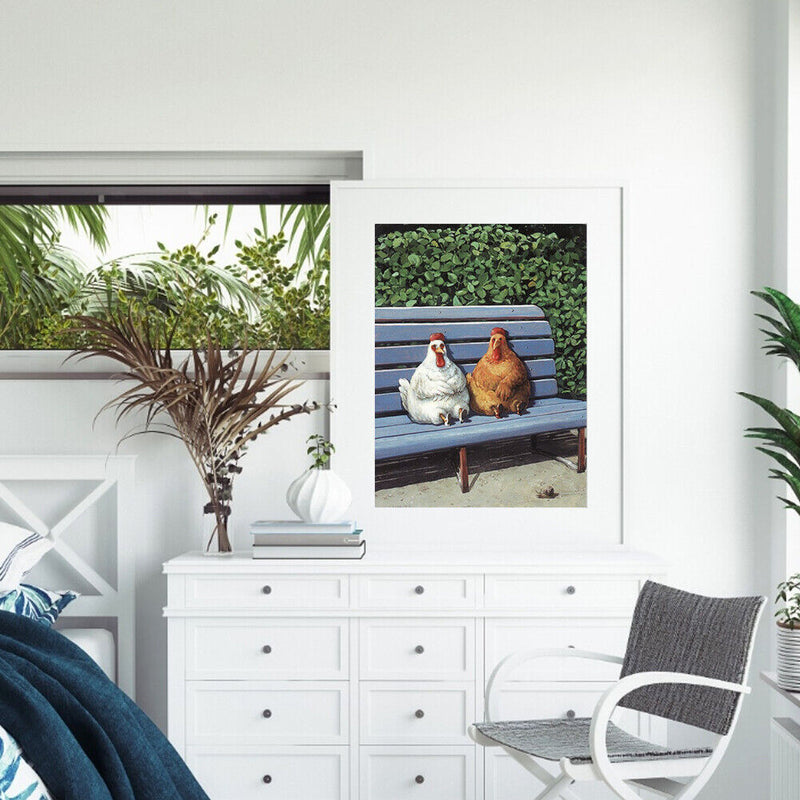 Chicken Chair Canvas Painted Oil Paint By Numbers Wall Art Modern Bedroom Decor