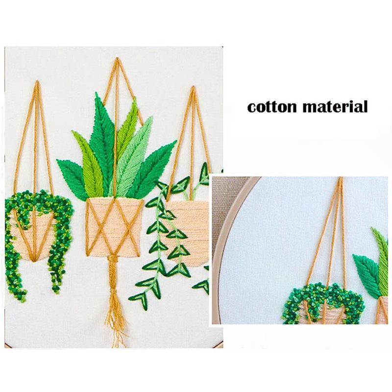 Decoration Embroidery Kit Cloth Threads Tools Cross Stitch DIY Starter Suits