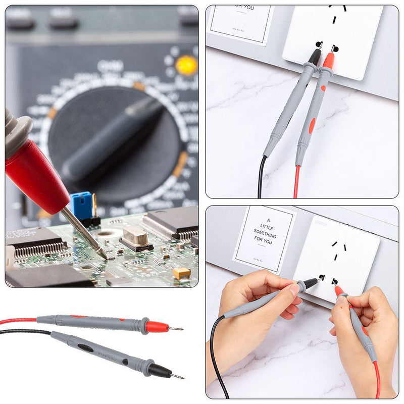 Digital Volt Meter Cable Tester Probe Multimeter Test Leads Tipped Probe