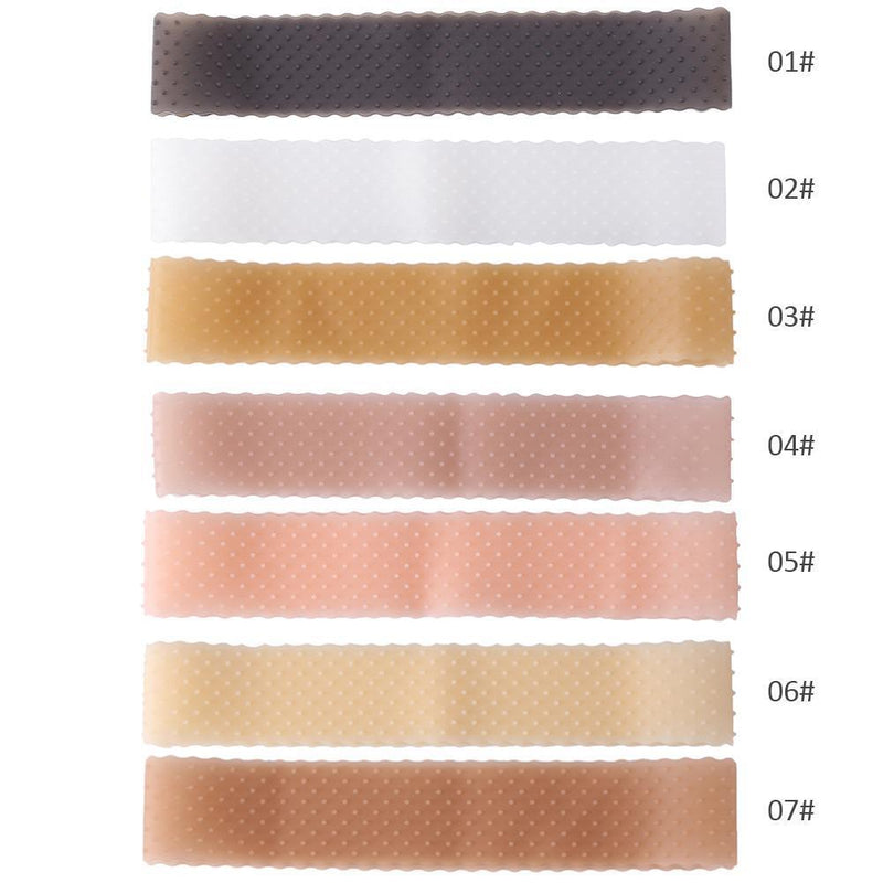 Silicone Transparent Wig Hair Band Anti-Slip Elastic Headband (Light Pink)