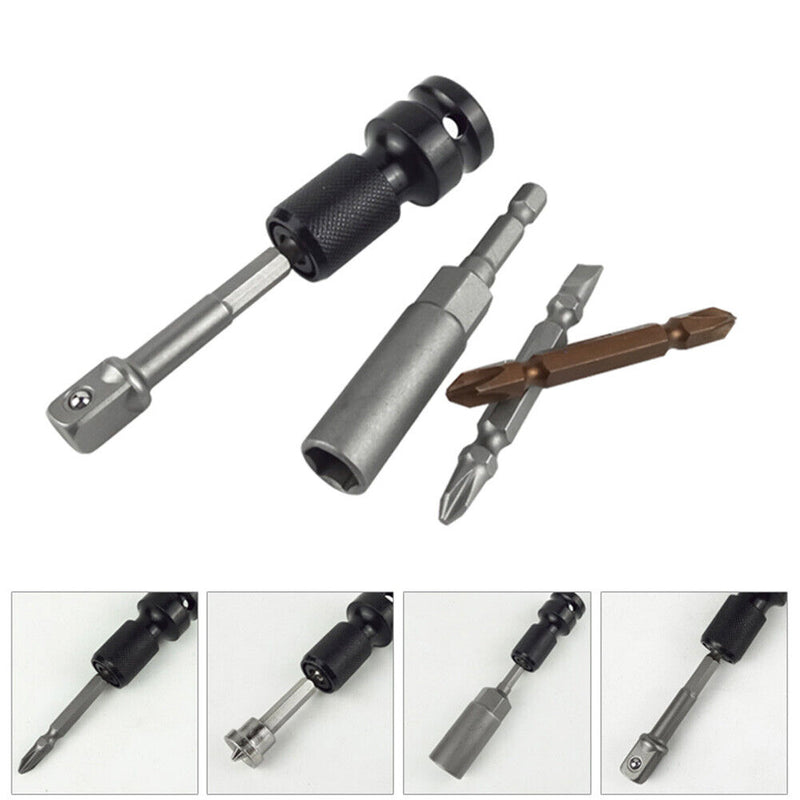 1/2 inch Square to 1/4 inch Hex Ratchet Socket Wrench Spanner Converter Newly