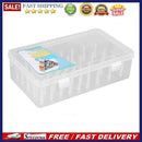 42 Spools Reels Sorting Storage Box Fishing Line Gear Case (Transparent)