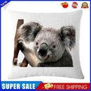 Non-fading Koala Printed Pillowcases Square Cleanable Sofa Car Cushion Covers