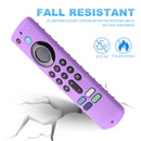 Remote Control Protector Case w/ Lanyard for Fire TV Stick 3rd Gen (Purple)