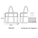 Large Capacity Shoulder Bag Shopping Bags Clear Bag Handbag Crossbody Bags