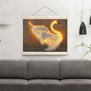 5D Mosaic Rhinestone Picture Drawing Swans Full Round Drill Diamond Painting Kit