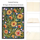 DIY Flower Special Shaped Diamond Painting 50 Pages A5 Sketchbook Painting Book