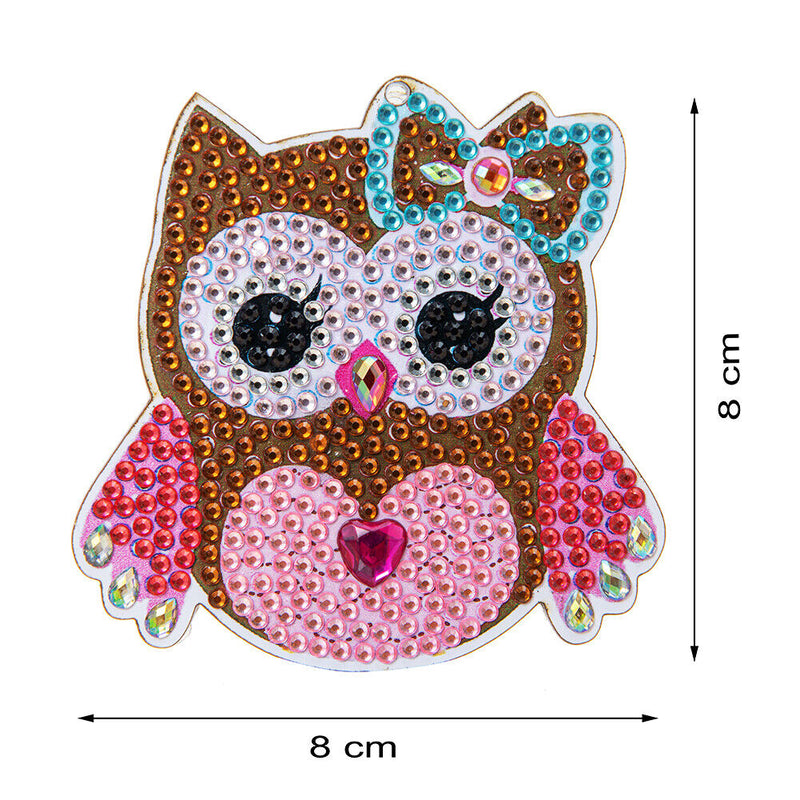 5D Diamond Painting Keychain Slap Luminous DIY Full Drill Special Shaped Pe