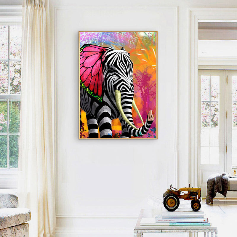 DIY Oil Drawing By Numbers Deer Frameless 40x50cm Animal on Canvas Decor