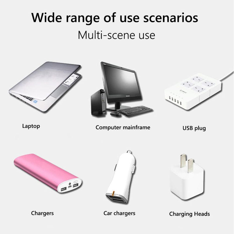 USB Plug Lamp Mobile Power Charging Small Round Night Light (White Light)