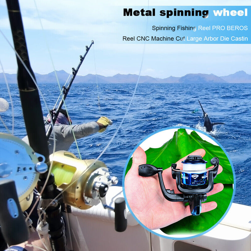 Metal Fishing Reel Sea Spinning Reels 5.2:1 Wheel Fishing Tackle Accessories