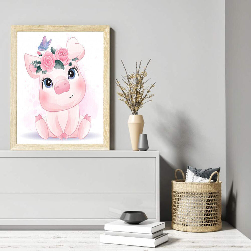 ? LGem? LDE by numbers, Motif: pig, 40 x 50 cm, M515