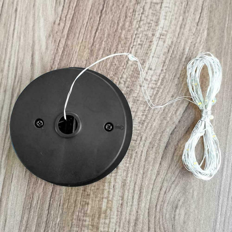 1pcs Garden Solar Powered Replacement Round LED Light Patio Decor Boxes S3U8
