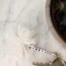 100X White Letter Alphabet Acrylic Beads For Bracelet Handmade DIY I2E4 Y0I6