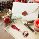 Retro Sealing Wax Spoon Wood Wax Seal Melting Spoons Invitation Stamps Craf