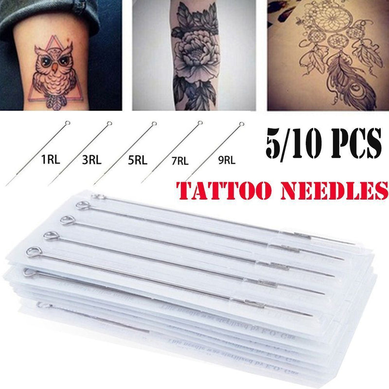 Disposable 1/3/5/7/9/11 RL Sterile Needles Stainless Steel Tattoo Needles