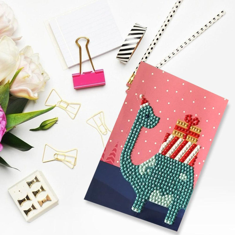 4pcs DIY 5D Special Diamond Painting Gifts Happy Birthday Cards Party Mosaic Kit