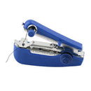 Mini Sewing Machines Portable Needlework Mending Handworking Tools (Blue) Newly