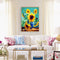 DIY Sunflower Painted On Canvas Artwork Oil Painting By Numbers Kit 40X50cm