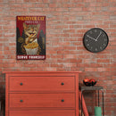 #A Rooster Plate Metal Tin Sign Plaque for Bar Pub Club Garage Wall Home Decor