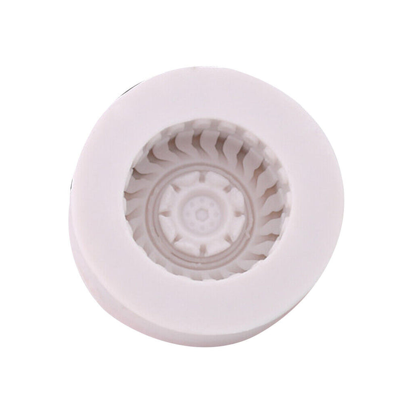 4pcs Tires Wheel Silicone Fondant Cake Molds Chocolate Baking Decorating Tools