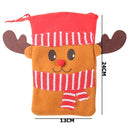 Non-Woven Christmas Kids Candy Bag Drawstring Gift Packing Pouch (Elk)