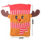 Non-Woven Christmas Kids Candy Bag Drawstring Gift Packing Pouch (Elk)